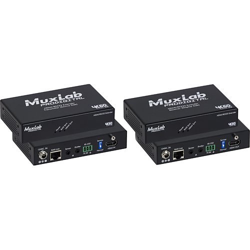 MuxLab 500459-100 HDMI/RS232 100M Extender Kit, HDBT, 4K/60
