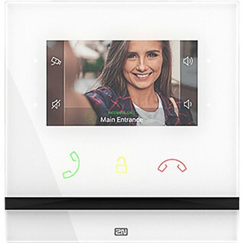 2N Indoor Compact Answering Unit with 4.3" Color Display, White