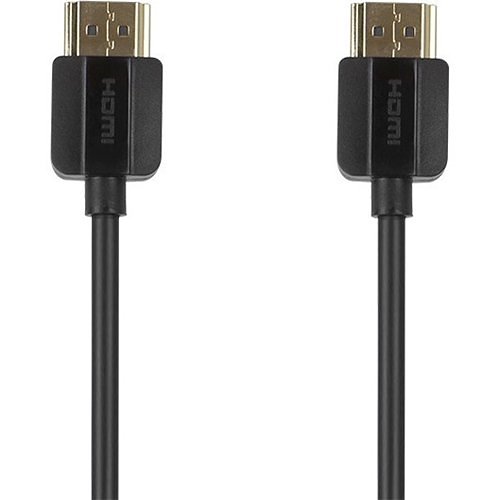 Kanex CBL-HDMICERTSS3FT SuperSlim Premium High Speed Certified HDMI Cable, 3', A/V Cable, Black