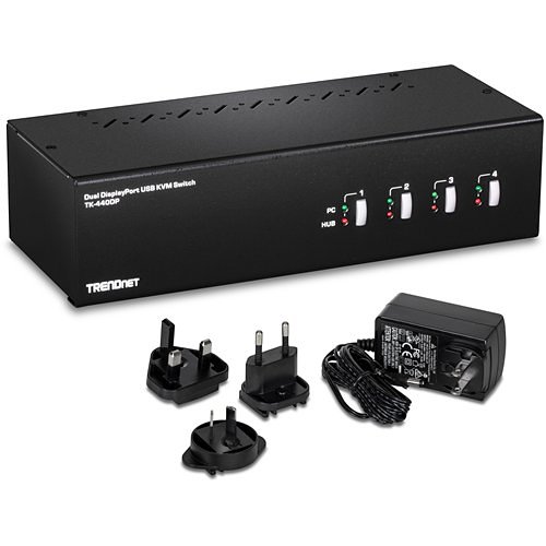 Trendnet 4-Port Dual Monitor Display Port KVM Switch