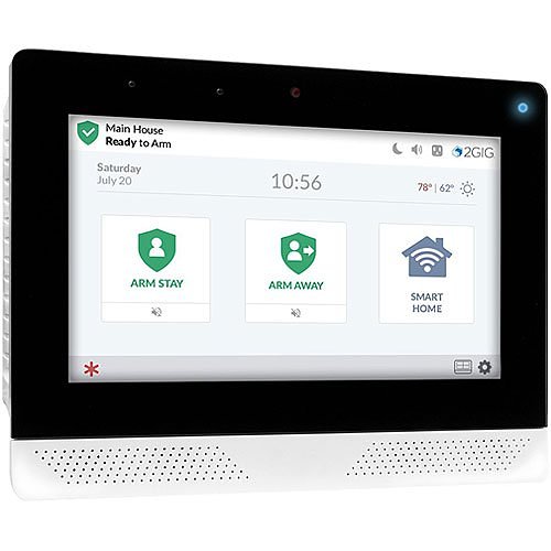 2GIG-EDG-NA-AA EDGE Wireless Touchscreen Alarm Control Panel with Built-In Alarm.com AT&T LTE Communicator