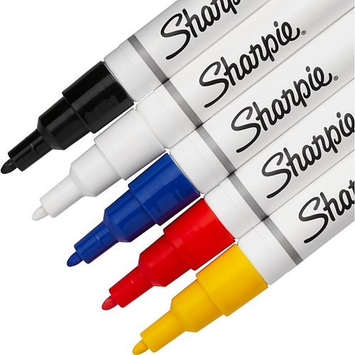 Sharpie 1875050 Metallic Oil Based Paint Marker, Medium Tip, Silver