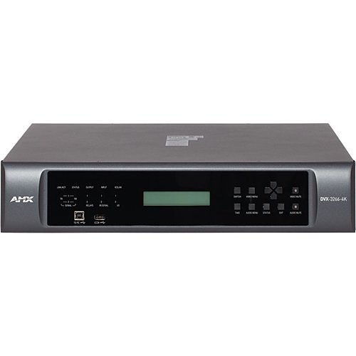 AMX DVX-3266-4K 8x4+2 4K60 4:4:4 All-In-One Presentation Switcher, 4 HDMI Inputs and 4 DXLink 4K60 Inputs