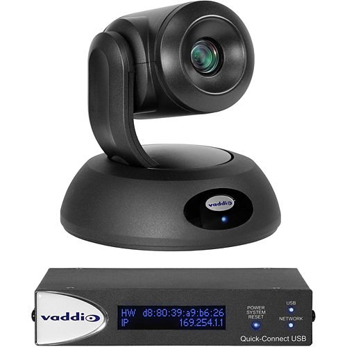 Vaddio 999-99090-000 RoboSHOT 12E QUSB Elite Video Conferencing Camera, Black
