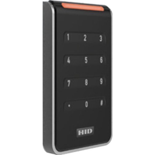 HID 40KNKS-00-000000 Signo 40K Wall Mount Keypad Reader, 13.56MHz and 125kHz, OSDP/Wiegand, Pigtail, Mobile Ready, Black/Silver (Replaces RK40, RPK40)