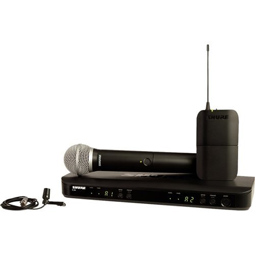 Shure Wireless Combo System With Pg58 Handheld And Cvl Lavalier