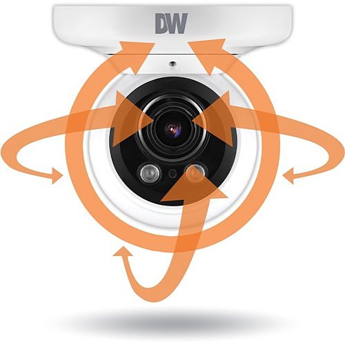 Digital Watchdog DWC-MVA5WI28T MEGApix IVA 5MP Star-Light Plus IR Vandal Ball Camera, 2.7-13.5mm Varifocal Lens