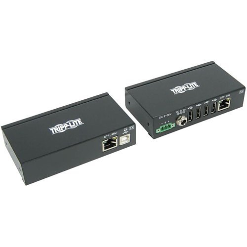 Tripp Lite USB over Cat5/Cat6 Extender Kit 4-Port Industrial USB 2.0 w ESD