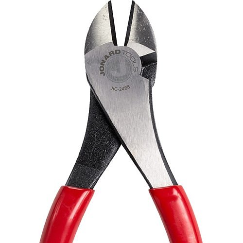 Jonard Tools JIC-2488 High Leverage Diagonal Cutting Pliers, Angled Head, 8"