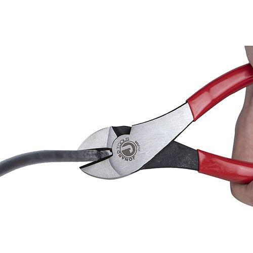 Jonard Tools JIC-2488 High Leverage Diagonal Cutting Pliers, Angled Head, 8"