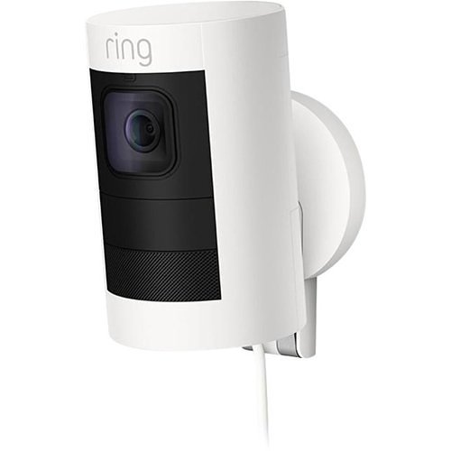 Ring Stick Up Indoor/Outdoor Wired 1080p Security Camera White
