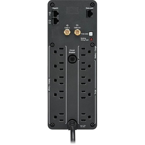 APC BR1500MS2 Back-UPS Pro 1500S, 1500VA, 120V, Sinewave, AVR, LCD, Two USB Charging Ports, 10 NEMA Outlets (Four Surge)