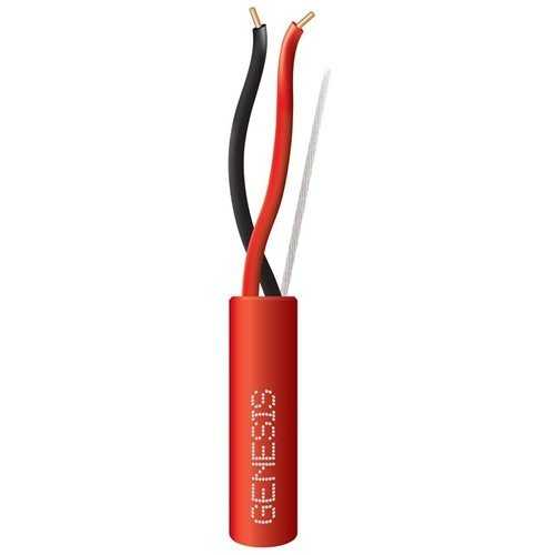 Red 1000ft 18/2 Fire Alarm Audio Wire Cable 2 Conductor 18 AWG FPLR Riser 