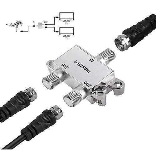 W Box 0E-COAXSP2 2-Way Digital Coax Splitter