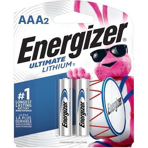 Energizer Ultimate Lithium AAA Batteries, 2 Pack