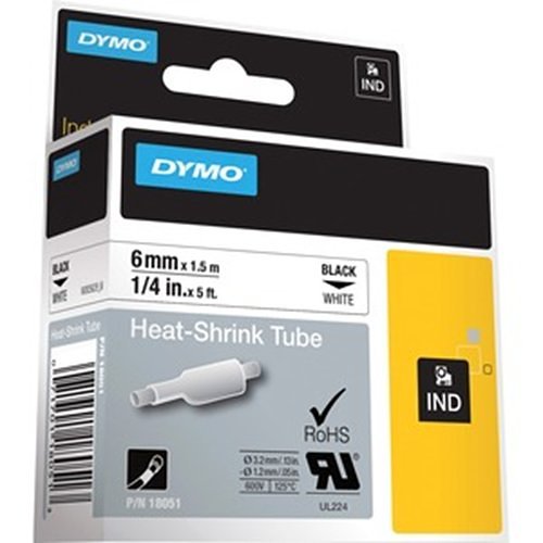 DYMO 18051 Rhino Heat Shrink Tube Labels