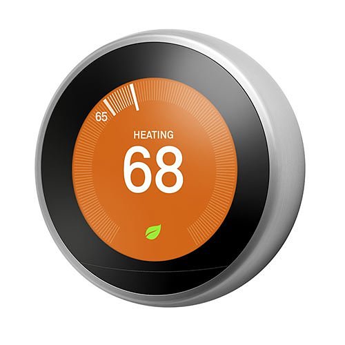 Google T3008US Nest Learning Wireless Smart Thermostat, 3rd Gen, Stainless Steel