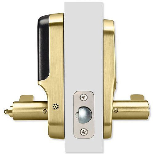 Yale YRL226-ZW2-605 Assure Z-Wave Plus Electronic Touchscreen Keypad Lever Lock, Polished Brass