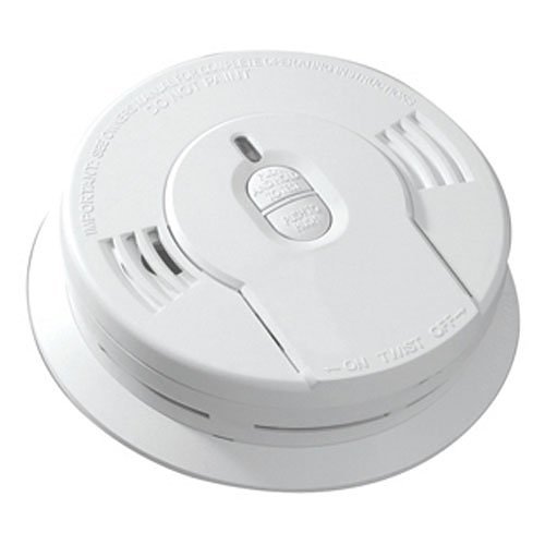 Battery Powered Smoke Alarm With Silence Button System Security Fire Detection 