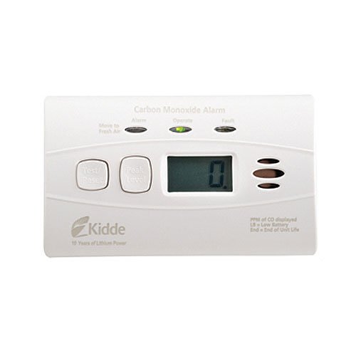 Kidde C3010D DC Carbon Monoxide Alarm with Digital Display & Ten Year Sealed Battery