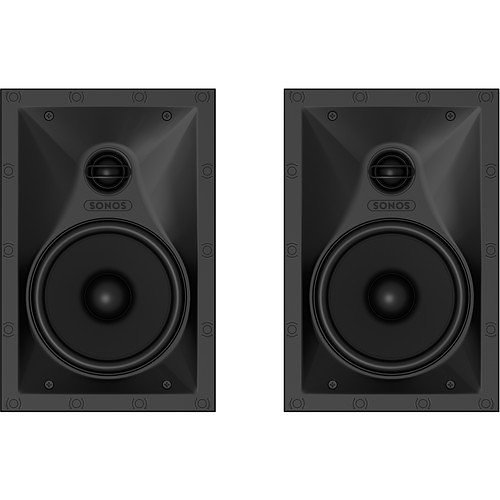 Sonos Sonance Architectural In-Wall Speakers, 11.74"H x 7.87"W x 3.53D", Pair, White (INWLLWW1)