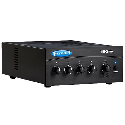 Crown 160MA 4-Input 60W Mixer-Amplifier, 70V/100V, 8 Ohms