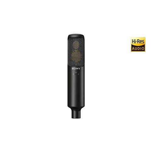 Sony Pro C-100 Two-Way Condenser Microphone, High Resolution for Studio Recording