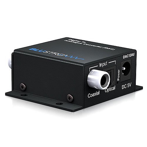 Blustream DAC12AU Digital to Analog Converter (DAC), Simultaneous Analog and Digital Output