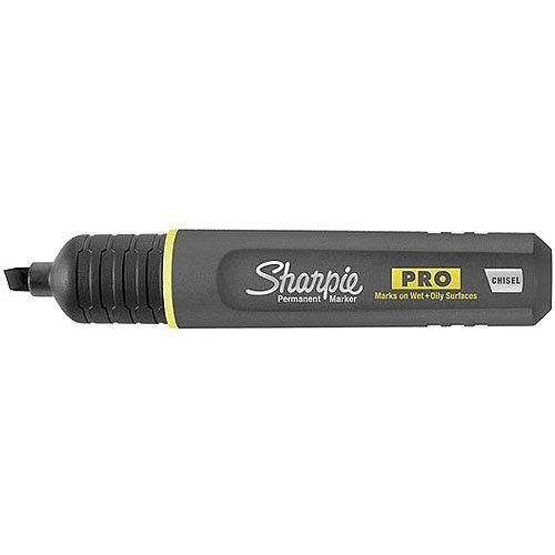 Sharpie 2018330 PRO Chisel Medium Black Permanent Marker, 2-Pack