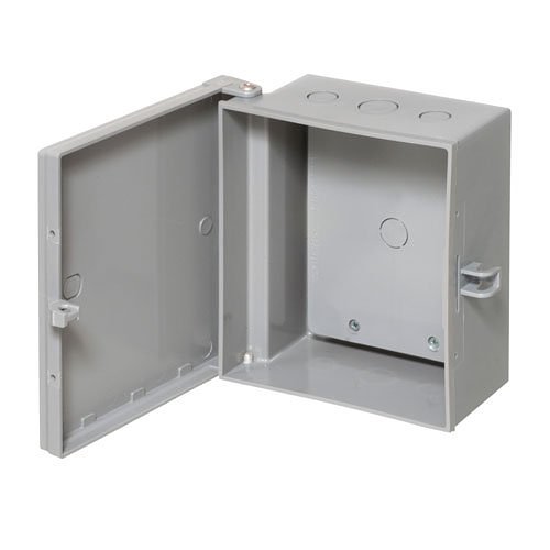 Arlington Outdoor Electric Cabinet Enclosure Box Heavy Duty Plastic 7" x 8" Gray 