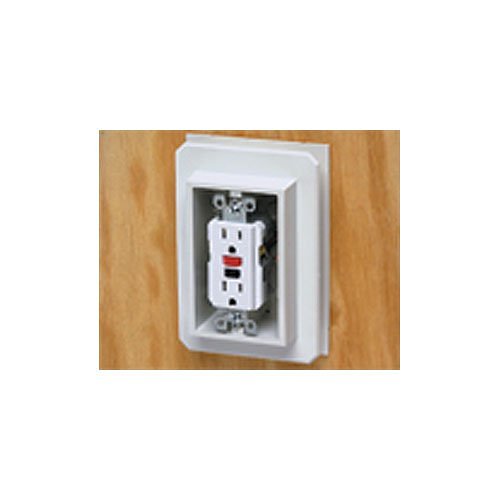 Arlington FS8091F Weatherproof FS Outlet Box, 1-Gang, White, 10-pack