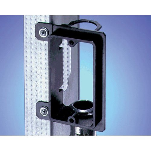 Arlington LVMB1 Non-Metallic Low Voltage Mounting Bracket For New Construction, Single Gang, Black