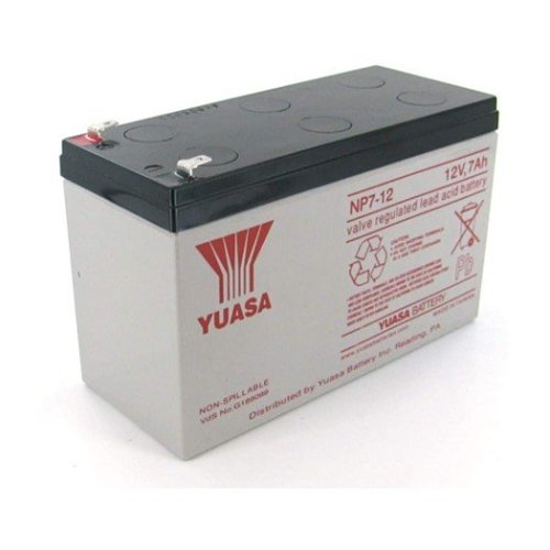 Yuasa NP 7-12 12V, 7 Ah Rechargeable SLA Battery, A/D Terminals