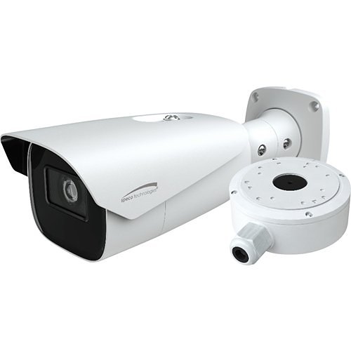 Speco O8B8M 8MP Bullet IP Camera with Advanced Analytics, NDAA Compliant, 2.8-12mm Lens, White