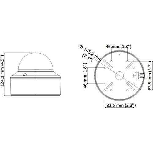 Hikvision DS-2CE59U7T-AVPIT3ZF 5MP 4K Ultra Low Light Vandal Motorized Varifocal Dome Camera, 2.7-13.5mm Lens