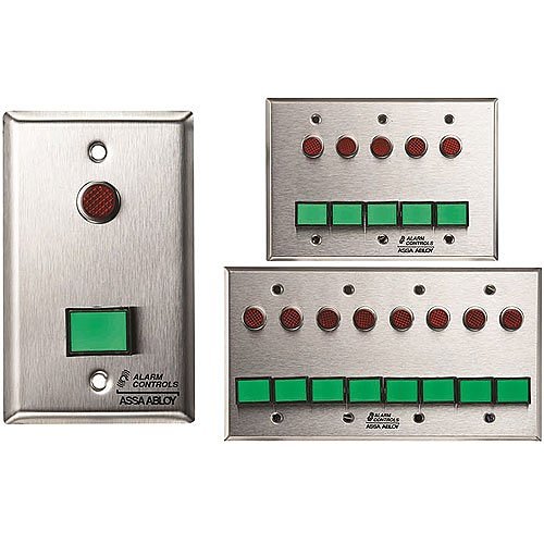 Alarm Controls SLP-1M Single DPDT Momentary Switch Monitoring/Control Station