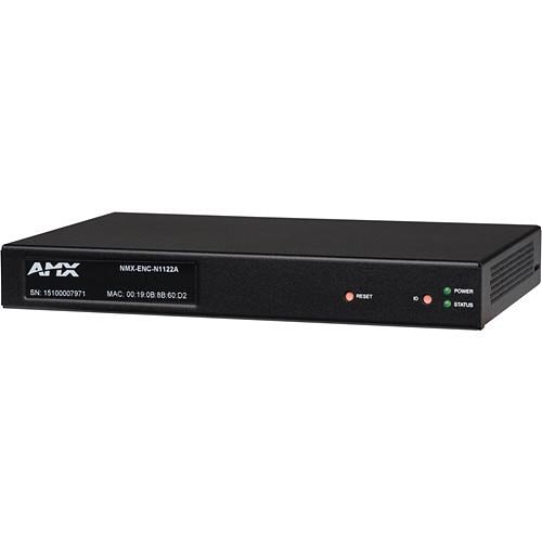 AMX NMX-ENC-N1122A N1000 Series Minimal Proprietary Compression Video Over IP Encoder with PoE, AES67 Support