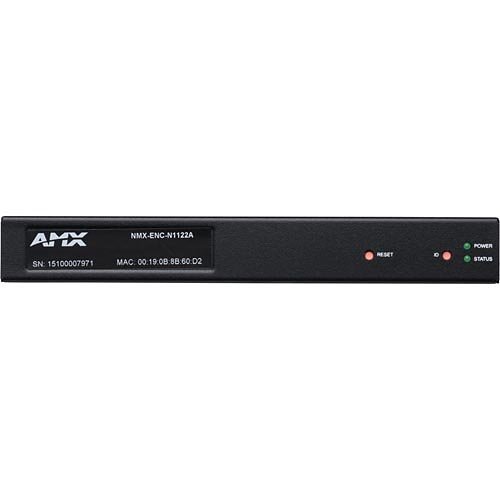 AMX NMX-ENC-N1122A N1000 Series Minimal Proprietary Compression Video Over IP Encoder with PoE, AES67 Support