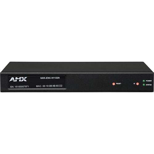 AMX NMX-ENC-N1122A N1000 Series Minimal Proprietary Compression Video Over IP Encoder with PoE, AES67 Support