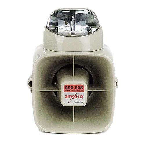 Potter SSX-52SC SSX-52 Series 120dB Durable Siren Strobe, Clear Lens Color (4150027)