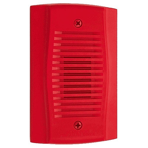 System Sensor MHRA Mini Horn with Selectable Tone, Red