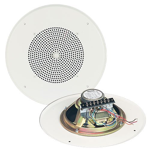 Bogen S86T725PG8W Ceiling Speaker Assembly with S86 8" Cone with Off White Grille