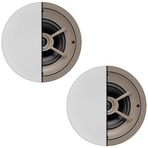 PROFICIENT C641 Protege Ceiling Speaker with 6-1/2" Graphite Woofer, 1" Pivoting Aluminum Tweeter and Tone Switches, Pair, Replaces C640