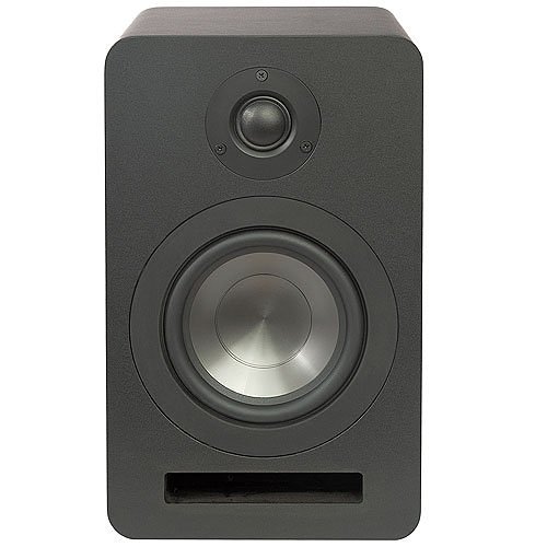 PROFICIENT LB62 6" Protege Bookshelf Speakers with Removable Black Grilles, Matte Black, Pair