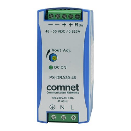ComNet PS-DRA30-48A Industrial DIN Rail Mounting 30 Watt at 48 Volt Power Supply