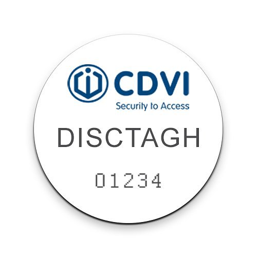 CDVI DISCTAGH25 HID Mini PVC Adhesive Tag (Min Order Qty of 25)