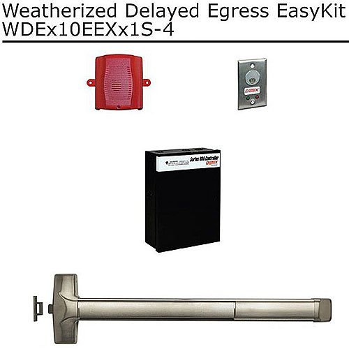 Detex WDEX10EEXX1S-4 Weatherized Delayed Egress Eas