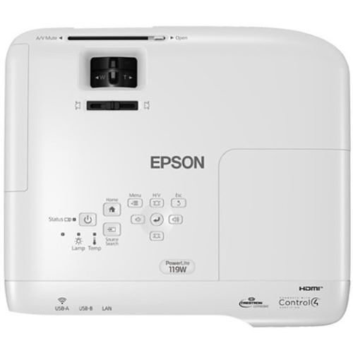 Epson PowerLite 119W 3LCD WXGA Classroom Projector with Dual HDMI