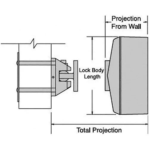 Edwards Signaling 1508-AQN5 Surface Wall Mounted Electromagnetic Door Holder, 24VAC/DC, 120VAC