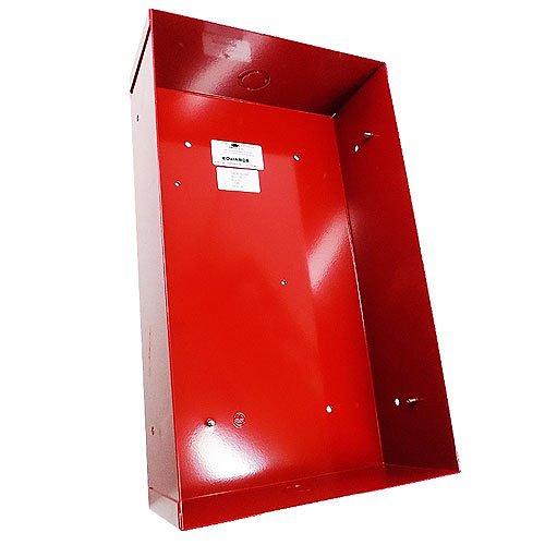 Edwards Signaling 6832-1D Backbox for Flush or Surface mounting, Red. 14 inch (356mm) H x 8-1/2 inch (216mm)